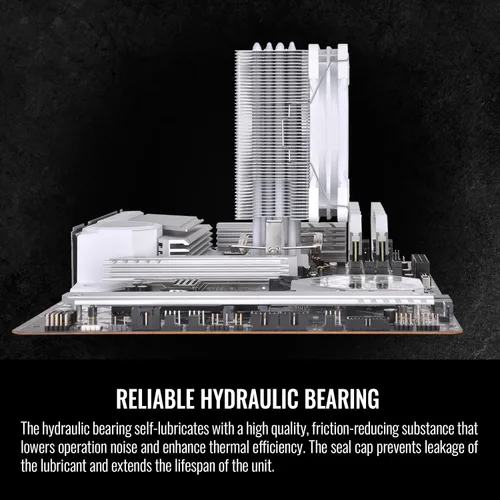 Miniatura 6 de Thermaltake UX200 SE Blanco Placa base 5V Sincronización ARGB 16.8 millones de colores 15 LED direccionables Intel/AM5/AMD (LGA 1851/1700) enchufe