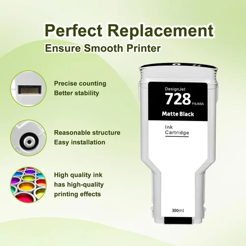 Miniatura 3 de Cartucho de tinta compatible HP728 CY F9K17A para HP 728 Reemplazo para HP DesignJet T730 de 36 pulgadas, DesignJet T830 24 pulgadas MFP, impresoras