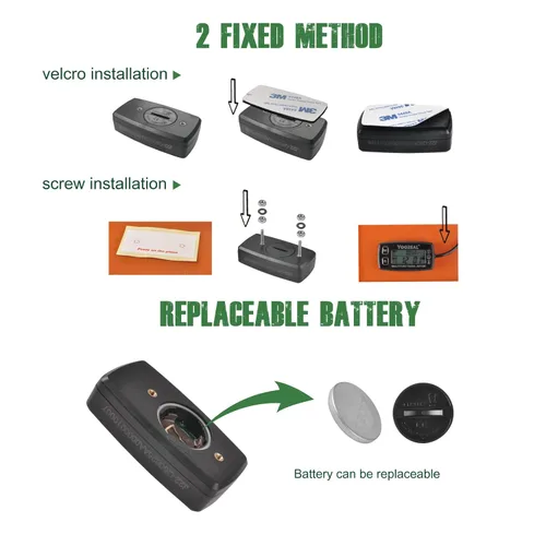Miniatura 6 de Yooreal Medidor Digital de Temperatura del Motor, Tacómetro y Medidor de Horas, Sonda de Temperatura Removible, Impermeable para Motonieve, Soplador