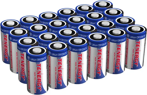 Miniatura 10 de Tenergy Batería de litio CR123A de 3V, baterías de celda CR123A de alto rendimiento de 1500mAh, baterías protegidas con PTC para cámaras