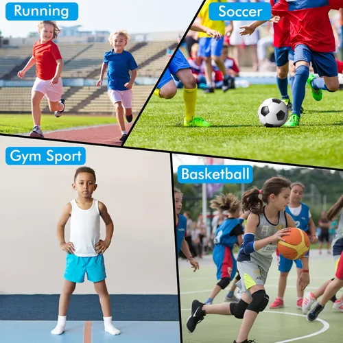Miniatura 6 de MIVEI Pantalones cortos deportivos de fútbol para niñas pantalones cortos deportivos de baloncesto de secado rápido para gimnasio pantalones cortos