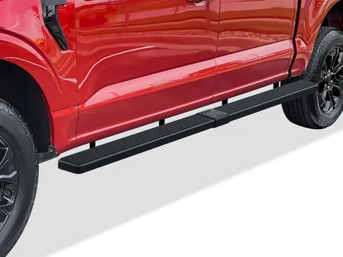 Miniatura 15 de APS Estribos negros compatibles con Ford F-150 2015-2026 SuperCrew Cab & F-150 Lightning 2022-2026 & F-250 F-350 Super Duty 2017-2026 Crew Cab