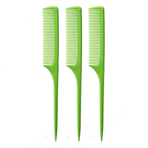 Miniatura 11 de Allegro Combs Peines de cola de rata XL 61 XL, peine de dientes anchos, desenredante, pelo grueso, peinetas de separación de espalda gruesa, peines