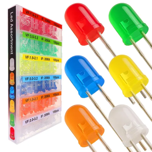 Miniatura 7 de EEEEE Pantalla de panel LED rojo P10 tamaño grande 12.6 in X 6.3 in, 512 PC de LED, cada individuo direccionable, controlado por uno r3 con Arduino