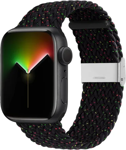 Miniatura 37 de Bandiction - Correas compatibles con Apple Watch de 44mm 40mm 38mm 42mm 41mm 45mm 46mm 49mm, bandas iWatch para mujeres y hombres, correa elástica