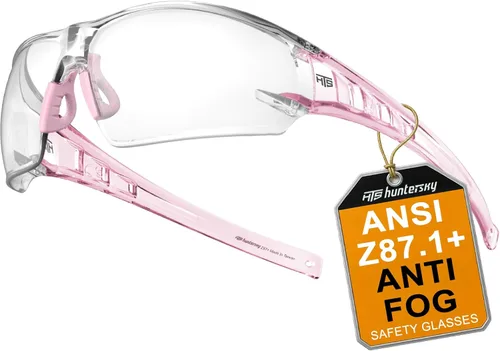 Miniatura 11 de HTS HUNTERSKY Anteojos de seguridad antivaho ANSI Z87.1, tamaño pequeño, protección para laboratorio de ciclismo de pickleball S241 antivaho