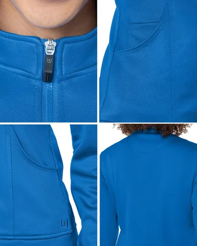 Miniatura 4 de Urbane Performance 9872 - Chaqueta de forro polar elástica de 3 piezas para mujer Azul Real
