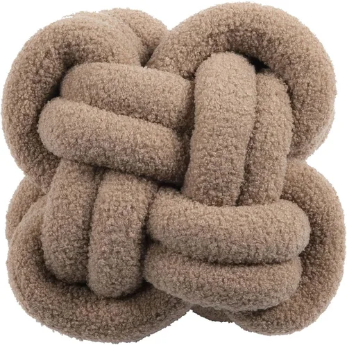 Miniatura 8 de KUCCO - Almohada de nudo de lana de cordero jengibre, 11.8 x 118 pulgadas, hecha a mano, cuadrada, anudada, cojín de nudo de bola de rosa, almohada