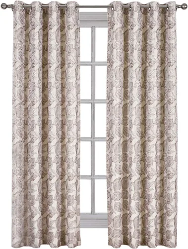 Miniatura 7 de Royal Hotel Bedding Catalina - Panel de cortina jacquard con ojales superiores, juego de 2 paneles, 108 x 63 pulgadas, par