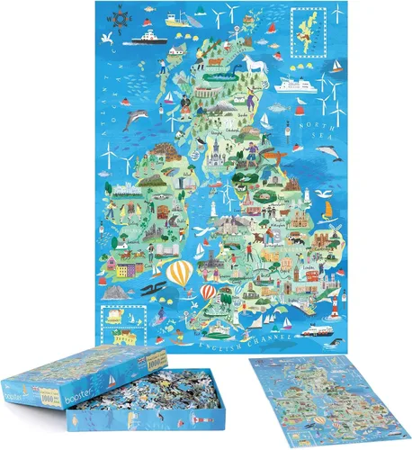 Miniatura 13 de Rompecabezas de 1000 piezas para adultos, tema ilustrado de Londres, rompecabezas de 1000 piezas, para adultos y niños, rompecabezas de Londres