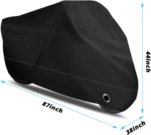 Miniatura 5 de XYZCTEM Funda para motocicleta – Bolsa de almacenamiento impermeable para exteriores, hecha de material Oxford, se adapta a todos los motores