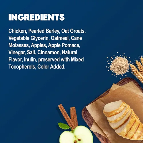 Miniatura 5 de Blue Buffalo BeneBars - Golosinas de apoyo digestivo para perros con fibra prebiótica, hechas con ingredientes naturales, pollo y manzana de EE.