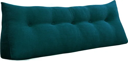 Miniatura 32 de Almohada de cuña triangular para cabecero, cojín de pana para sofá cama, respaldo grande, almohada de lectura, posicionamiento lumbar tapizado