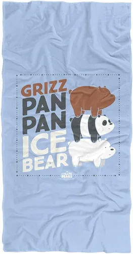 Miniatura 10 de LOGOVISION We Bare Bears Bear Stack - Toalla de playa con licencia oficial de 30 x 60 pulgadas Pila de osos