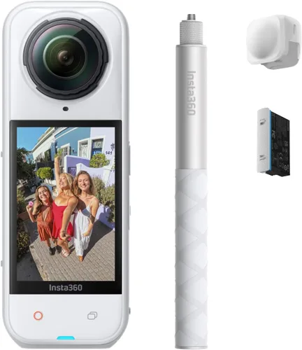 Miniatura 17 de Insta360 Paquete FlexiCare X5 – Cámara de acción impermeable 8K de 360°, luz baja, efecto selfie stick invisible, lente resistente y reemplazable
