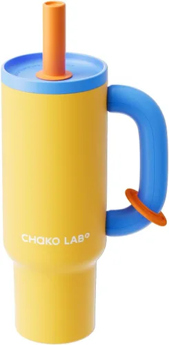 Miniatura 12 de CHAKO LAB BaWang 33oz Insulated Titanium Tumbler with Handle and Straw Premium Matte Finish Leakproof Water Bottle Cup Holder Friendly Travel