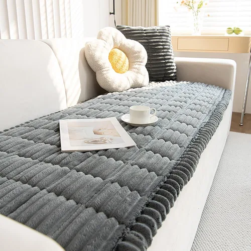 ZQFFB Funda para Sofá para Mascotas Perros Lavable Antideslizante Protector para Mascotas Alfombrilla para Perros para Sofás y Sillones Gris-oscuro
