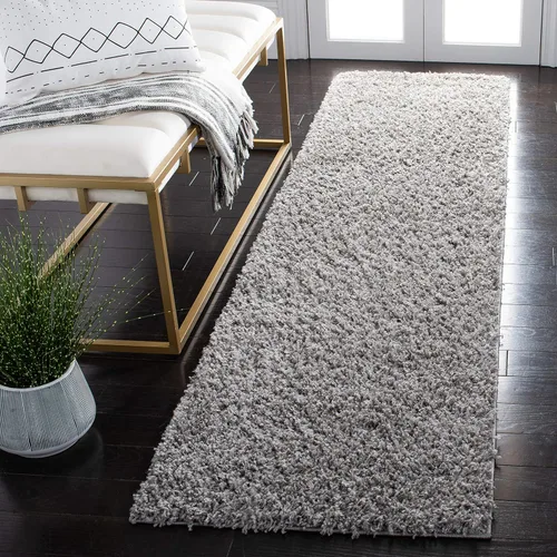 Miniatura 14 de SAFAVIEH Venus Shag Collection - Alfombra decorativa, 2 pies 2 pulgadas x 4 pies, color azul, diseño sólido, no desprende pelusa y de fácil cuidado
