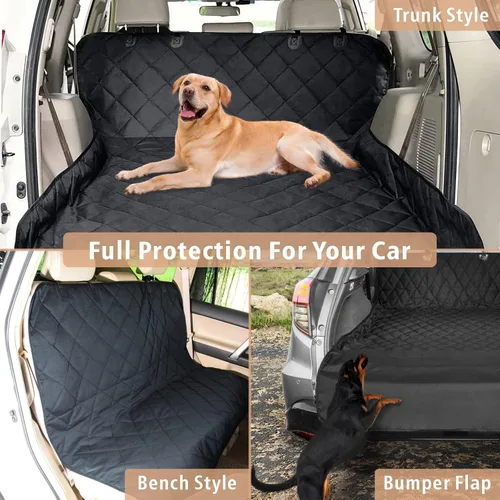 Miniatura 3 de F-color Forro de Carga SUV para Perros - Forro de Carga para Mascotas Impermeable, Cómoda Cubierta de Carga para Perros con Protector de Solapa