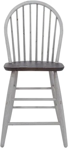 Miniatura 8 de Liberty Furniture INDUSTRIES Farmhouse Windsor - Juego de 2 sillas de mostrador, 17 pulgadas de ancho x 22 pulgadas de profundidad x 42 pulgadas
