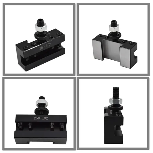 Miniatura 2 de waltyotur 2 piezas AXA Quick Change Tool Post 250-102 Tipo de cuña Poste de herramienta de cambio rápido 6-12 pulgadas Torno Swing