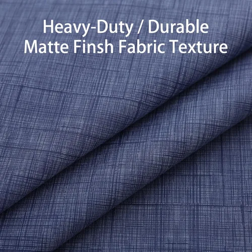Miniatura 3 de LIBERECOO Mantel de vinilo con reverso de franela, azul mezclilla, impermeable, resistente a las manchas, cubierta de mesa fácil de limpiar
