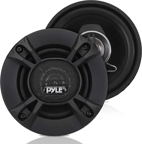 Pyle Altavoces estéreo universales de 2 vías para automóvil, 240 W, 4 pulgadas, audio coaxial profesional potente, altavoz universal de repuesto