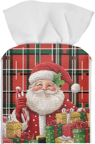 Miniatura 28 de Lindas decoraciones de ajolote con estampado de animales, caja de pañuelos de cuero, soporte de Navidad, organizador de papel de seda impermeable