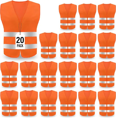 Chaleco de seguridad, chaleco reflectante de alta visibilidad para hombres, trabajo, ciclismo, corredor, topógrafo, voluntario, carretera