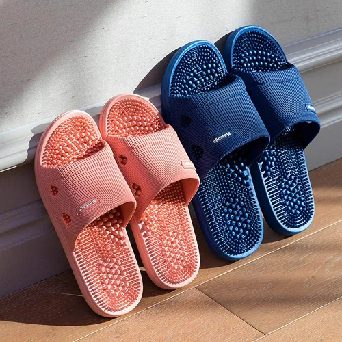 Miniatura 4 de Zapatillas de masaje de acupresión para fascitis plantar para mujeres, zapatillas de acupuntura para artritis, neuropatía, alivio del dolor