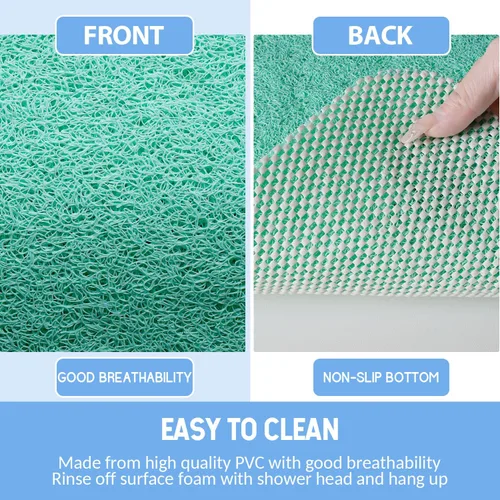 Miniatura 16 de Hargiis - Tapete antideslizante de secado rápido para tina y ducha, tapete exfoliante para pies, para baño, cocina u hotel, beige, 24 x 16 pulgadas