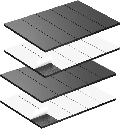 Miniatura 9 de Tiras magnéticas autoadhesivas, paquete de 10 cintas magnéticas adhesivas de 3 x 3/4 pulgadas (2.953 x 0.787 x 0.079 in)