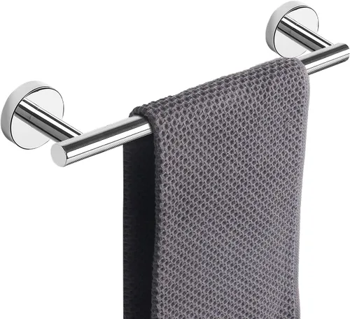Miniatura 41 de NearMoon - Barra para toallas de baño, soporte de toalla de ducha de acero inoxidable grueso para baño, montado en la pared, longitud total de 12