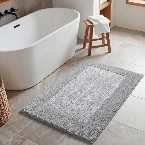 Miniatura 81 de GRANNY SAYS Alfombras de baño antideslizantes, lavables, extra suaves y absorbentes de agua para baño, alfombra de baño peluda de felpa, alfombra