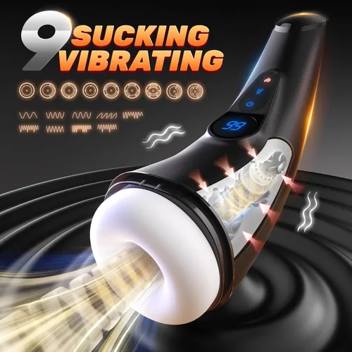 Miniatura 2 de Juguetes sexuales para adultos, masturbador masculino, control por aplicación, juguetes sexuales para adultos, vibrador masculino con 9 succiones
