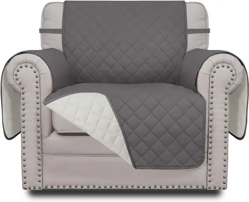 Miniatura 126 de Easy-Going - Funda para sofá, futón y sillón sin reposabrazos, reversible, resistente al agua, para mascotas y niños (azul oscuro/azul claro)