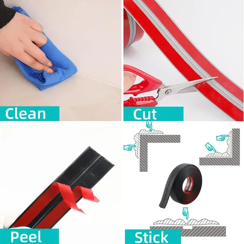 Miniatura 3 de Protector flexible de esquina de pared para despegar y pegar, protector de esquina de pared, protector de bordes autoadhesivo interior y exterior