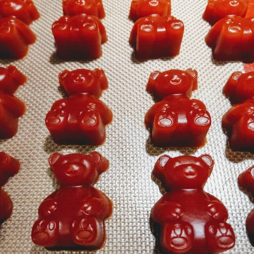 Miniatura 4 de Palksky Molde grande de goma de oso de 20 cavidades/molde de crayón de oso grande para brownie, muffins, chocolate, ganache, gelatina, pralines