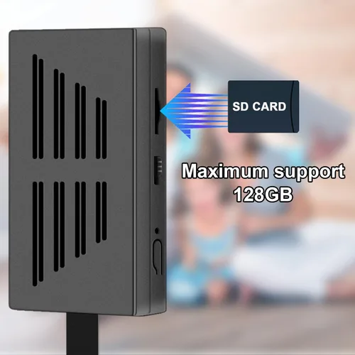 Miniatura 2 de VHLTTYV Mini cámara de video 1080P, cámara de video portátil para niñera de 64 GB con detección de movimiento para el hogar, la oficina y la cámara