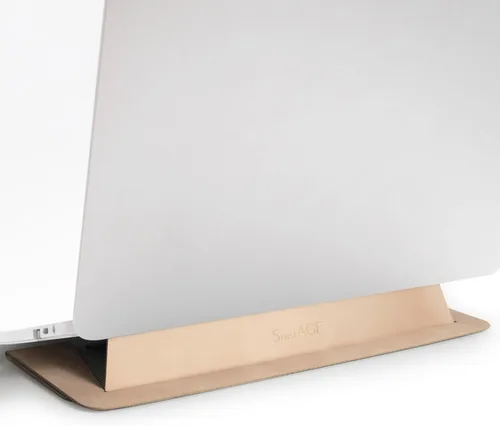 SenseAGE Soporte para computadora portátil para escritorio, oficina, soporte ergonómico para portátil, soporte plano de viaje plegable y portátil,