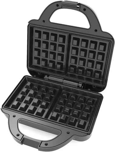 Miniatura 2 de Brentwood TS-239BK Couture Monedero antiadherente doble waflera, color negro