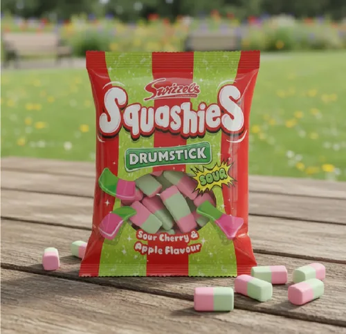 Miniatura 7 de Swizzels Drumstick Squashies sabor a cereza agria y manzana, 4.23 oz