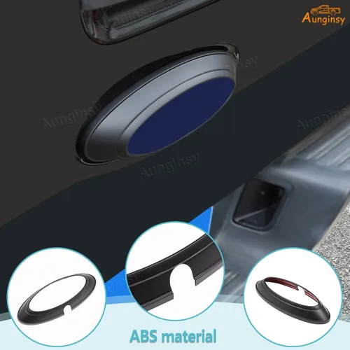 Miniatura 4 de Aunginsy Cubierta para emblema de portón trasero de automóvil con patrón de fibra de carbono para Ford Ranger 2015-2022, material ABS, específico