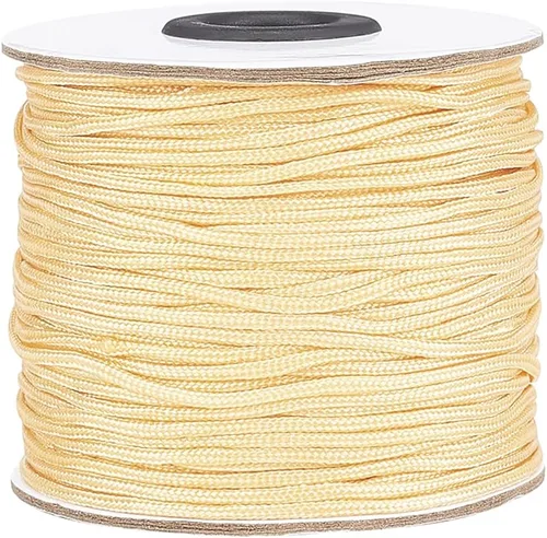 Miniatura 11 de PH PandaHall 600 yardas de 0.031 in de nailon para cuentas de hilo de cuerda de nudo chino Kumihimo hilo de macramé, cordón de cuerda para macramé