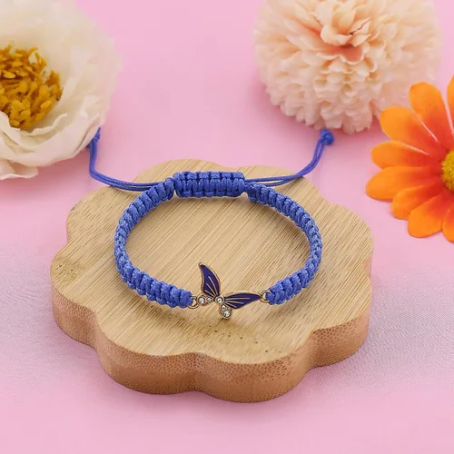 Miniatura 7 de Always Believe in Yourself - Pulsera de mariposa con dije de mariposa para mujer, pulsera elástica de cuentas de cristal de mariposa de la suerte