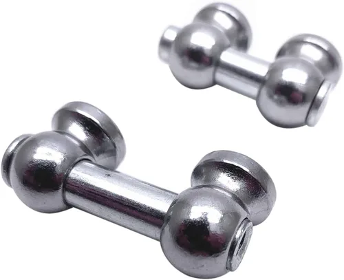 Miniatura 4 de Paquete de 6 lengüetas de tambor plateadas, de un solo extremo, con tornillos de montaje, piezas de percusión (1.5 pulgadas)