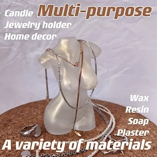 Miniatura 5 de Moldes de vela en forma de cuerpo para hacer velas de DIY, molde de silicona 3D LPCMBS161 0