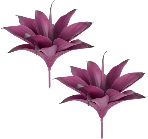 Miniatura 27 de Velener Plantas artificiales de agave falsas, Plantas suculentas falsas para decoración de habitaciones, tallos de plantas de agave sintético sin