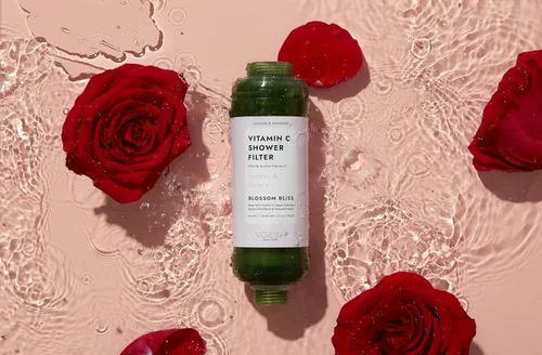Miniatura 2 de VOESH Filtro de ducha con vitamina C, Blossom Bliss, aromaterapia de ducha, purificador de agua, suavizante de agua, probióticos veganos, cabezal