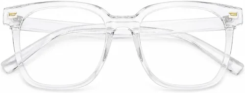 PANNER Gafas cuadradas de gran tamaño con bloqueo de luz azul para mujeres y hombres, antirreflejos, reducen la fatiga ocular, gafas de computadora